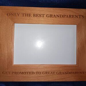 Only The Best! Frame for your heart - Beautiful 4 x 6 Grandparents Honor Frame